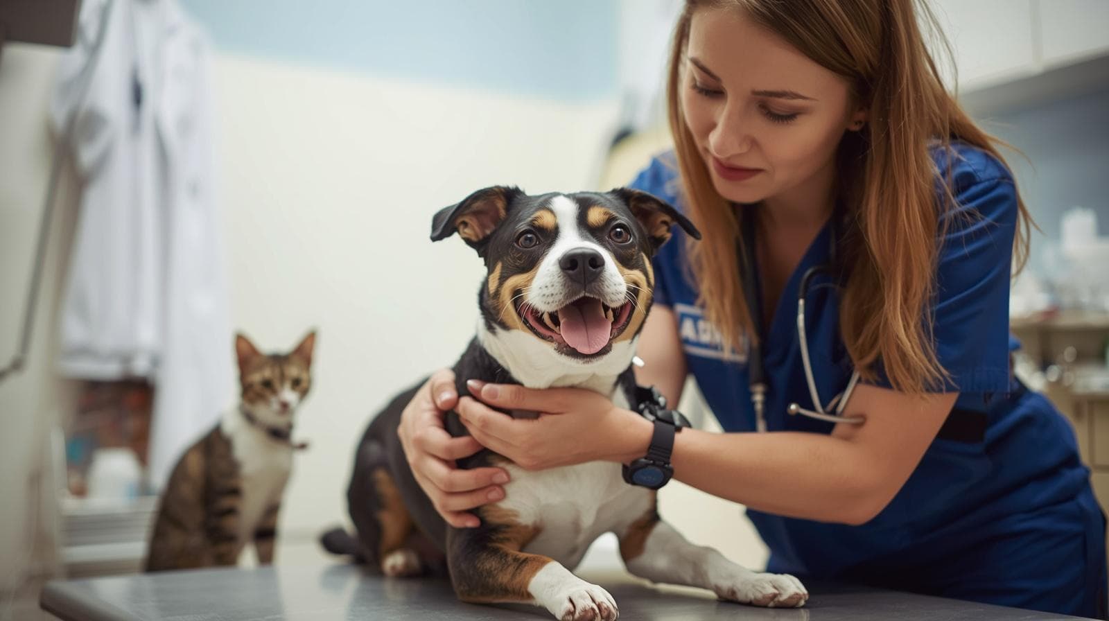 Vet Tech Ambassador with pets