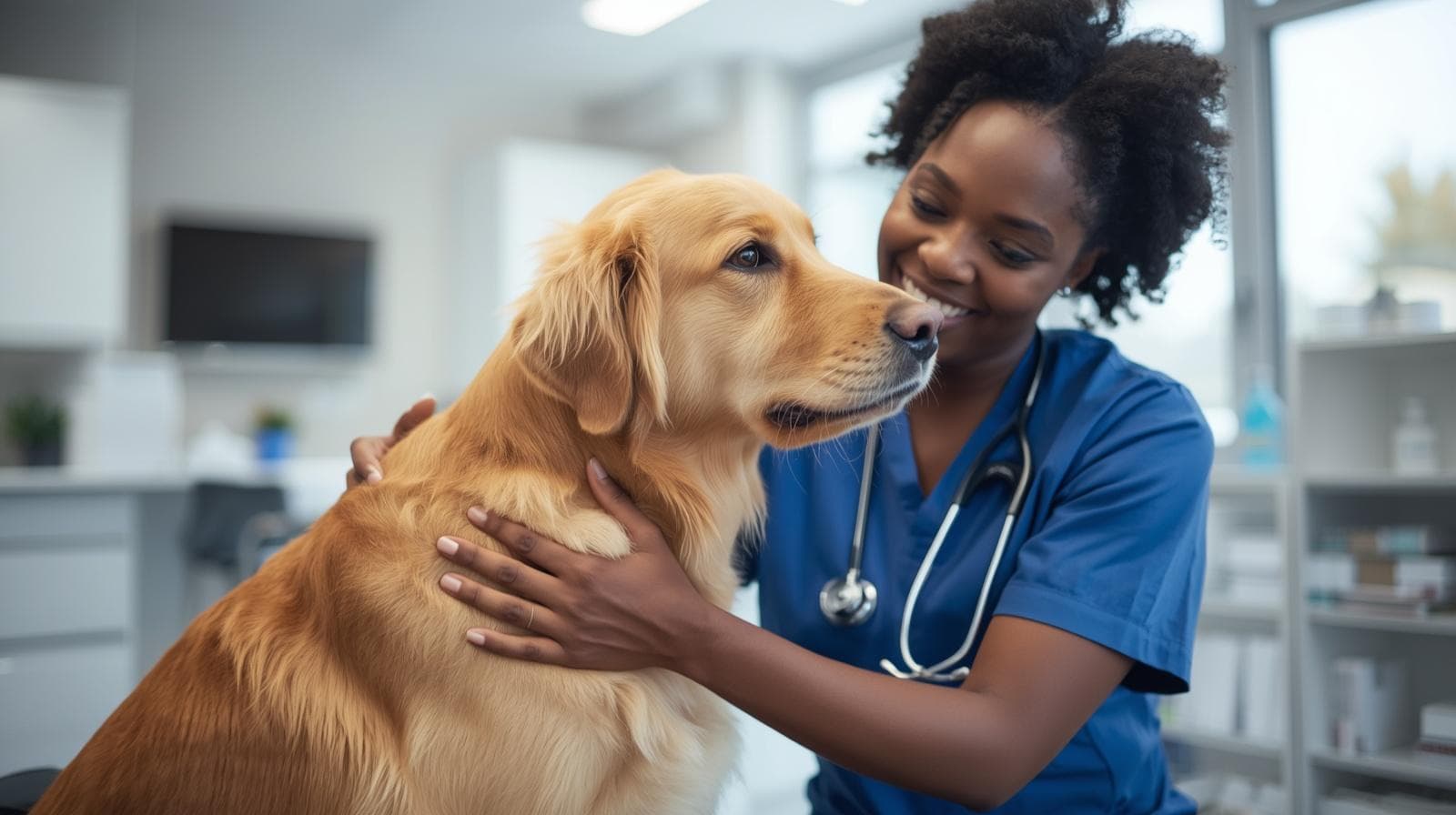 Veterinarian Ambassador with a pet