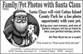 Family/Pet Photos with Santa Claus